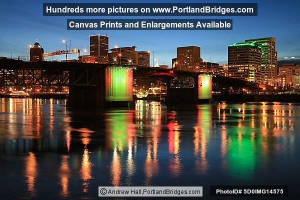 Morrison Bridge, Lights, Portland, Oregon