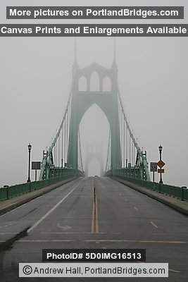 Portland St Johns Bridge Fog