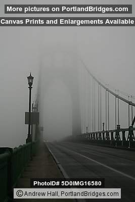 Portland St Johns Bridge Fog