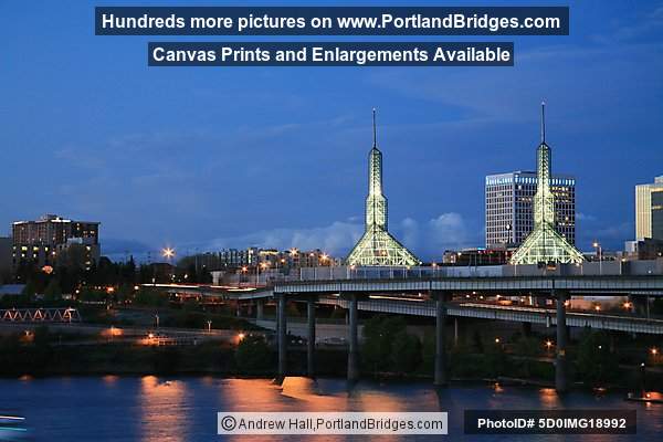 Oregon Convention Center Lights Dusk (Portland, Oregon)