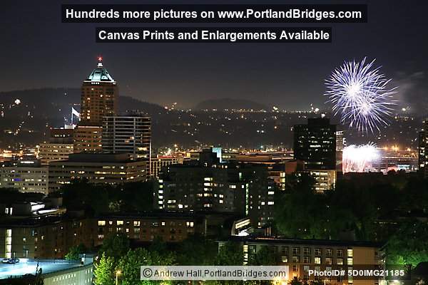 Portland Fireworks, July 4th 2007