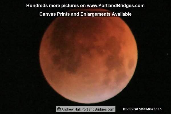 Lunar Eclipse, from Portland, Oregon, 8/28/2007