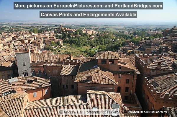 View of Tuscany from Siena