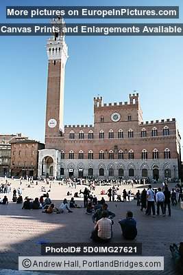 Siena Town Square, Tuscany, Italy