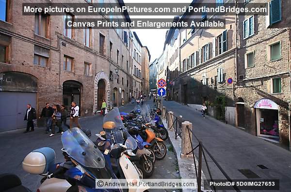 Siena, Italy streets