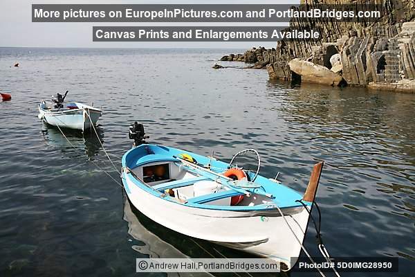 Cinque Terre: Boats at Riomaggiore