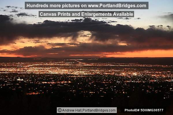 Albuquerque, New Mexico at Dusk