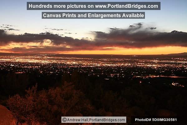 Albuquerque, New Mexico at Dusk