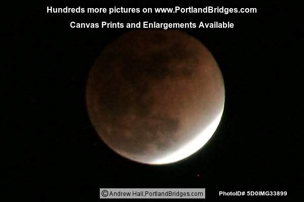 Lunar Eclipse, from Portland, Oregon, Feb 20, 2008