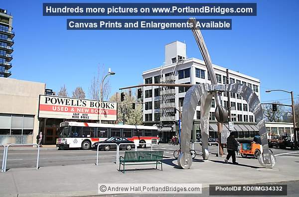 POD Sculpture by Powell's Books, Daytime (Portland, Oregon)