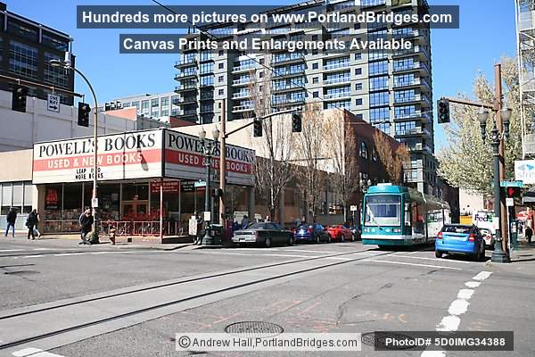 Powell's Books and Portland Streetcar