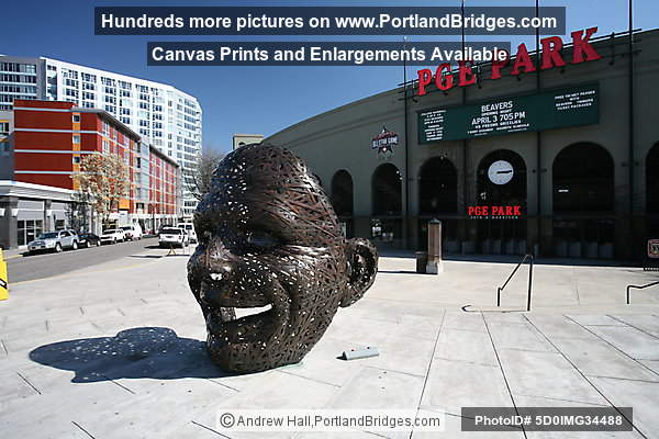 PGE Park, Facing the Crowd Totems by Michael Stutz (Portland, Oregon)