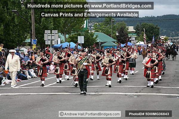 Bagpipe Band, Rose Festival Grand Floral Parade 2008 (Portland, Oregon)