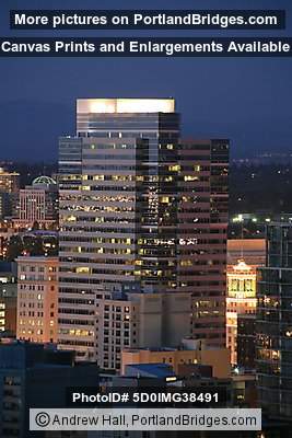 Fox Tower, Dusk (Portland, Oregon)