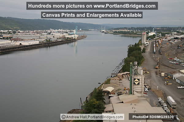 Willamette River North, from Fremont Bridge (Portland, Oregon)