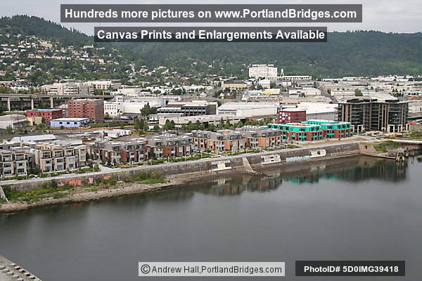 Riverscape Condos, Willamette River, from Fremont Bridge (Portland, Oregon)