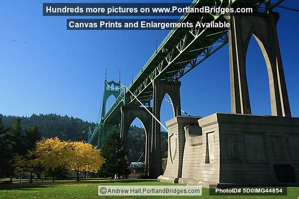 St. Johns Bridge, Fall Leaves (Portland, Oregon)
