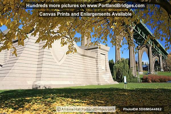 St. Johns Bridge, Fall Leaves (Portland, Oregon)