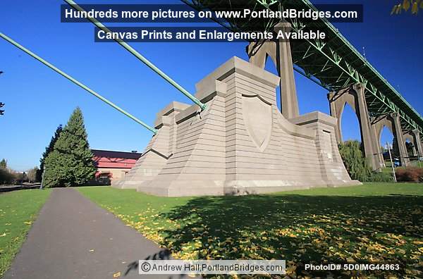 St. Johns Bridge, Fall Leaves (Portland, Oregon)