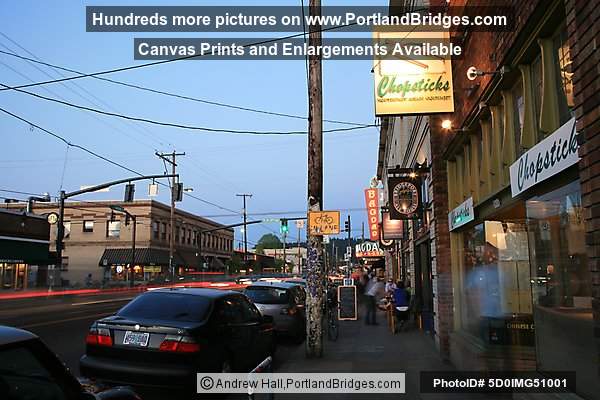 Hawthorne Boulevard, Dusk (Portland, Oregon)