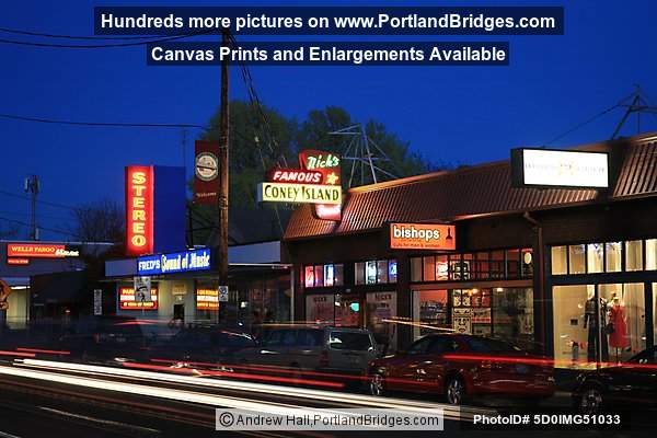 Hawthorne Boulevard, Dusk (Portland, Oregon)