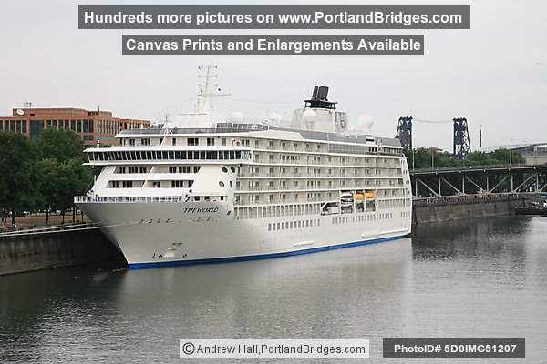 The World Cruise Ship, Docked, Portland, Oregon, June 2009
