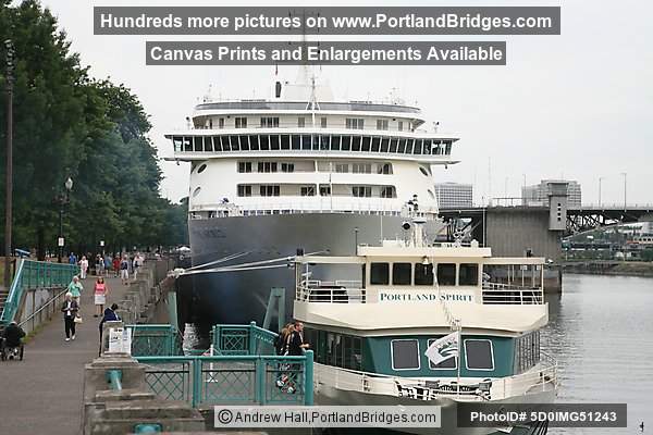 The World Cruise Ship, Docked, Portland, Oregon, June 2009
