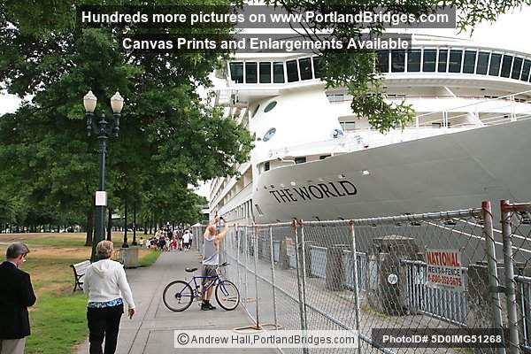The World Cruise Ship, Docked, Tom McCall Waterfront Park, Portland, Oregon, June 2009