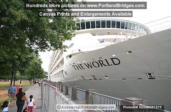 The World Cruise Ship, Docked, Portland, Oregon, June 2009
