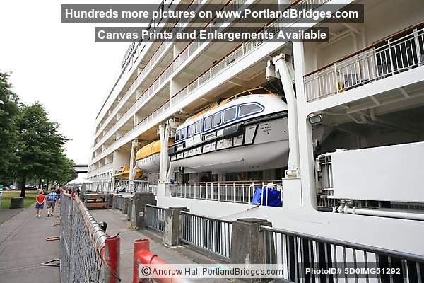 The World Cruise Ship, Docked, Portland, Oregon, June 2009