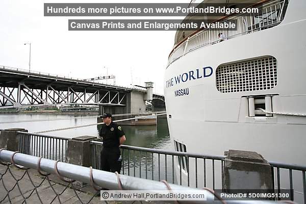The World Cruise Ship, Docked, Portland, Oregon, June 2009