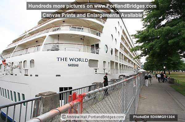 The World Cruise Ship, Docked, Portland, Oregon, June 2009