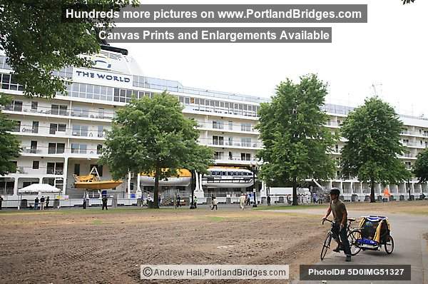 The World Cruise Ship, Docked, Portland, Oregon, June 2009