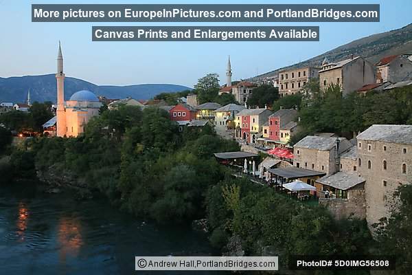 Dusk, Mostar, Bosnia and Herzegovina