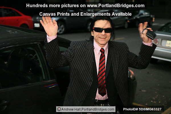 Tommy Wiseau at Cinema 21 in Portland, Oregon, for a screening of 