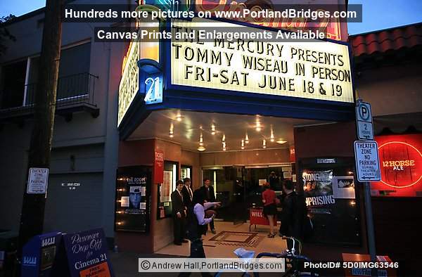 Tommy Wiseau at Cinema 21 in Portland, Oregon, for a screening of 