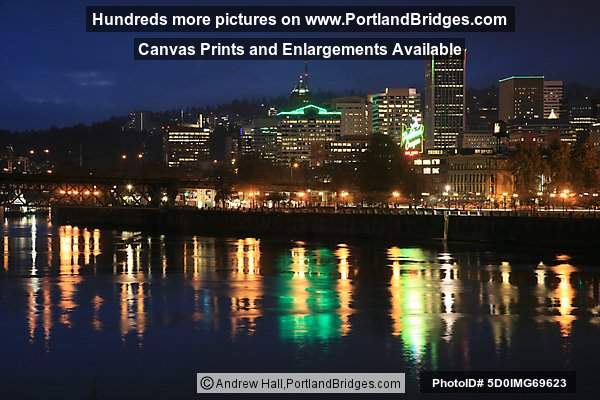 Portland, Oregon Sign, Dusk