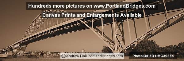 Fremont Bridge, Sepia (Portland, Oregon)