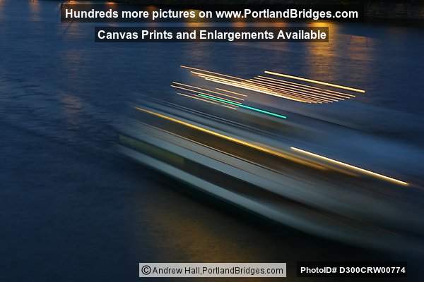 Portland Spirit Ship, Long Exposure, Willamette River