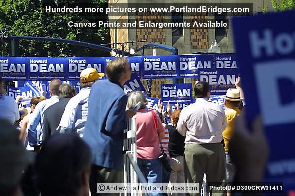 Howard Dean Rally, Portland State University Uban Center, 2003