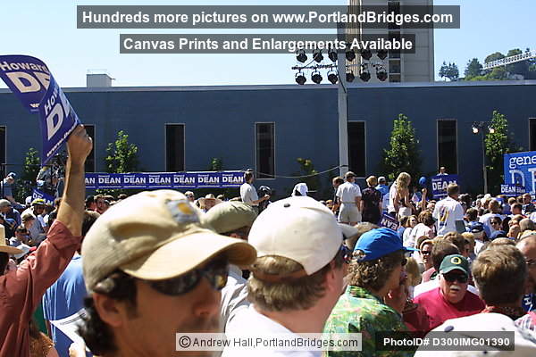 Howard Dean Rally, Portland State University Uban Center, 2003