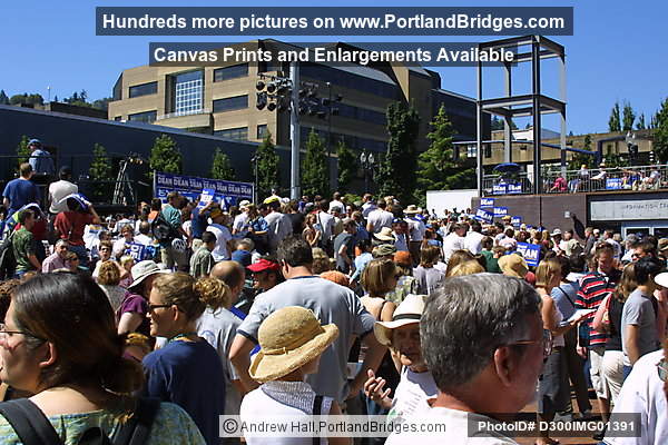 Howard Dean Rally, Portland State University Uban Center, 2003