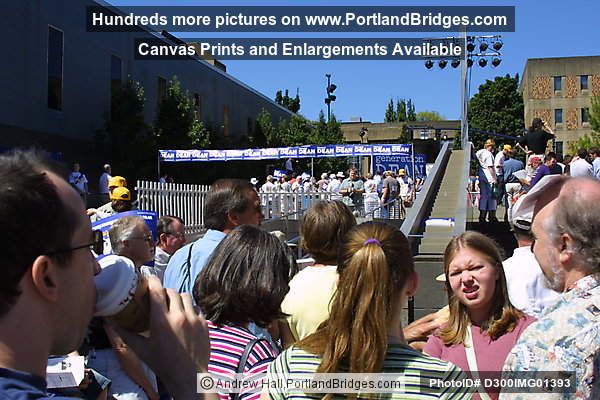 Howard Dean Rally, Portland State University Uban Center, 2003