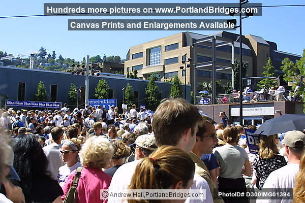Howard Dean Rally, Portland State University Uban Center, 2003