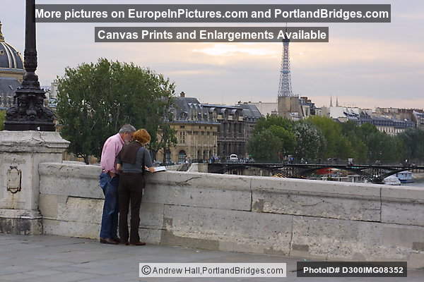 Tourists on Bridge, Paris