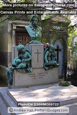 Thomas Couture Grave, Cimetière du Père Lachaise, Paris