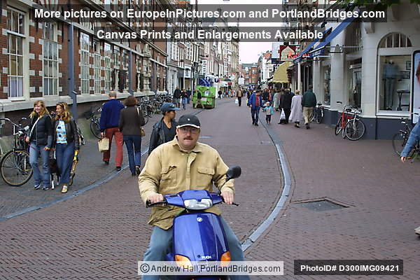 Tram Rider, Streets, Haarlem, The Netherlands