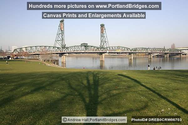 Hawthorne Bridge, Tom McCall Waterfront Park, Daytime (Portland, Oregon)