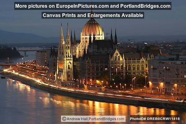 Parliament Building, Dusk, Budapest