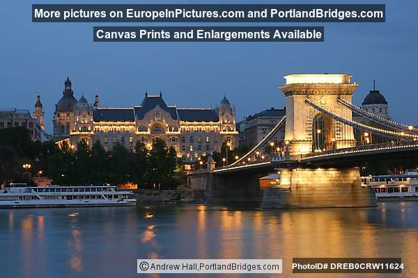 Chain Bridge Dusk, Budapest